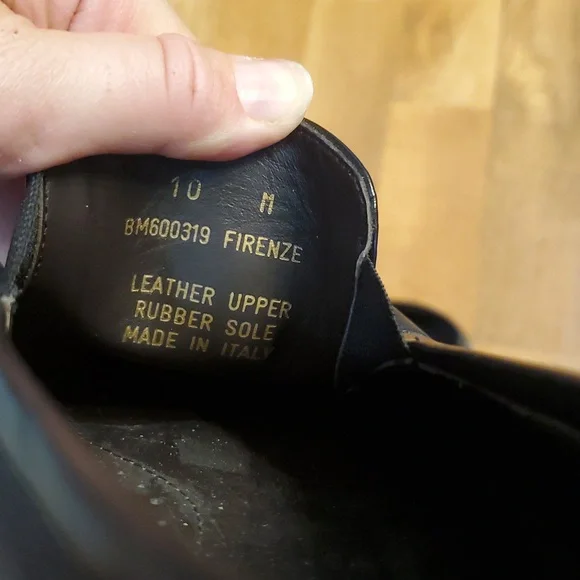 Bruno Magli Black Italian Leather Slip-On Firenze BM600319 Loafers Size 10‎